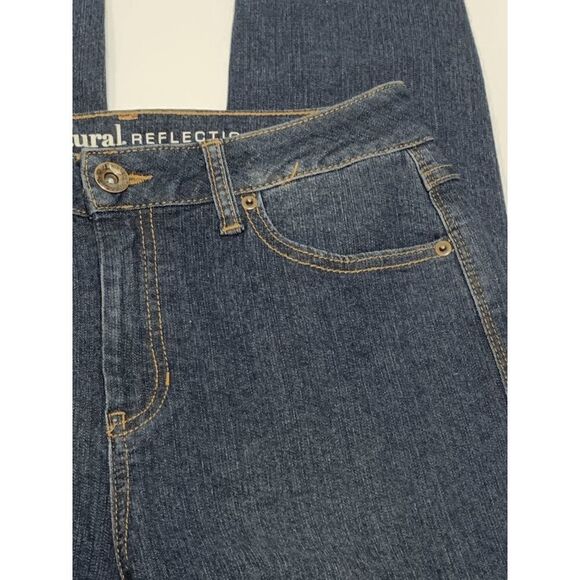 Natural Reflection Women's High Rise Skinny Dark Wash Blue Denim Jeans Size 8A - Picture 10 of 11